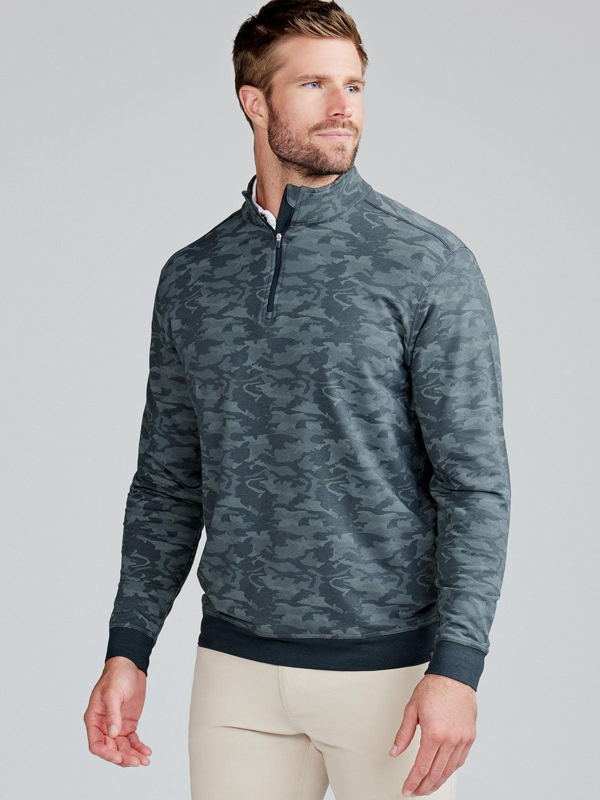 Cloud Golf Quarter Zip - tasc Performance (GunmetalCamo)