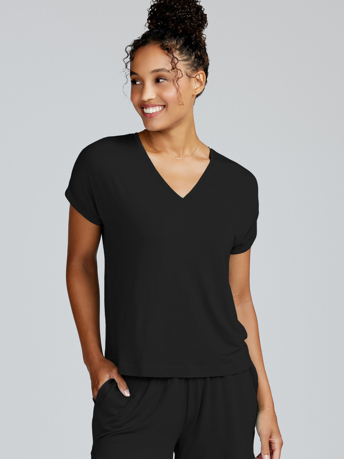 Bamboo Silk T-shirt - tasc Performance (Black)