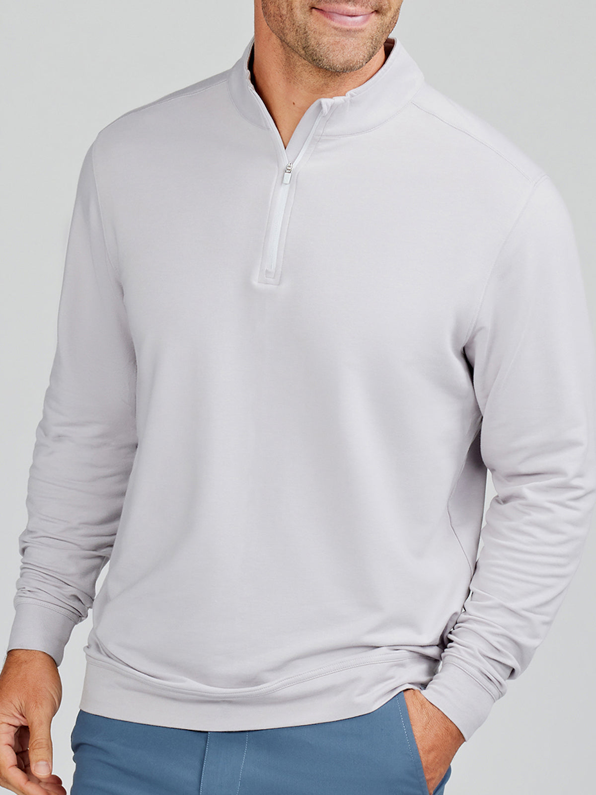 Cloud Golf Quarter Zip - tasc Performance (Silver)