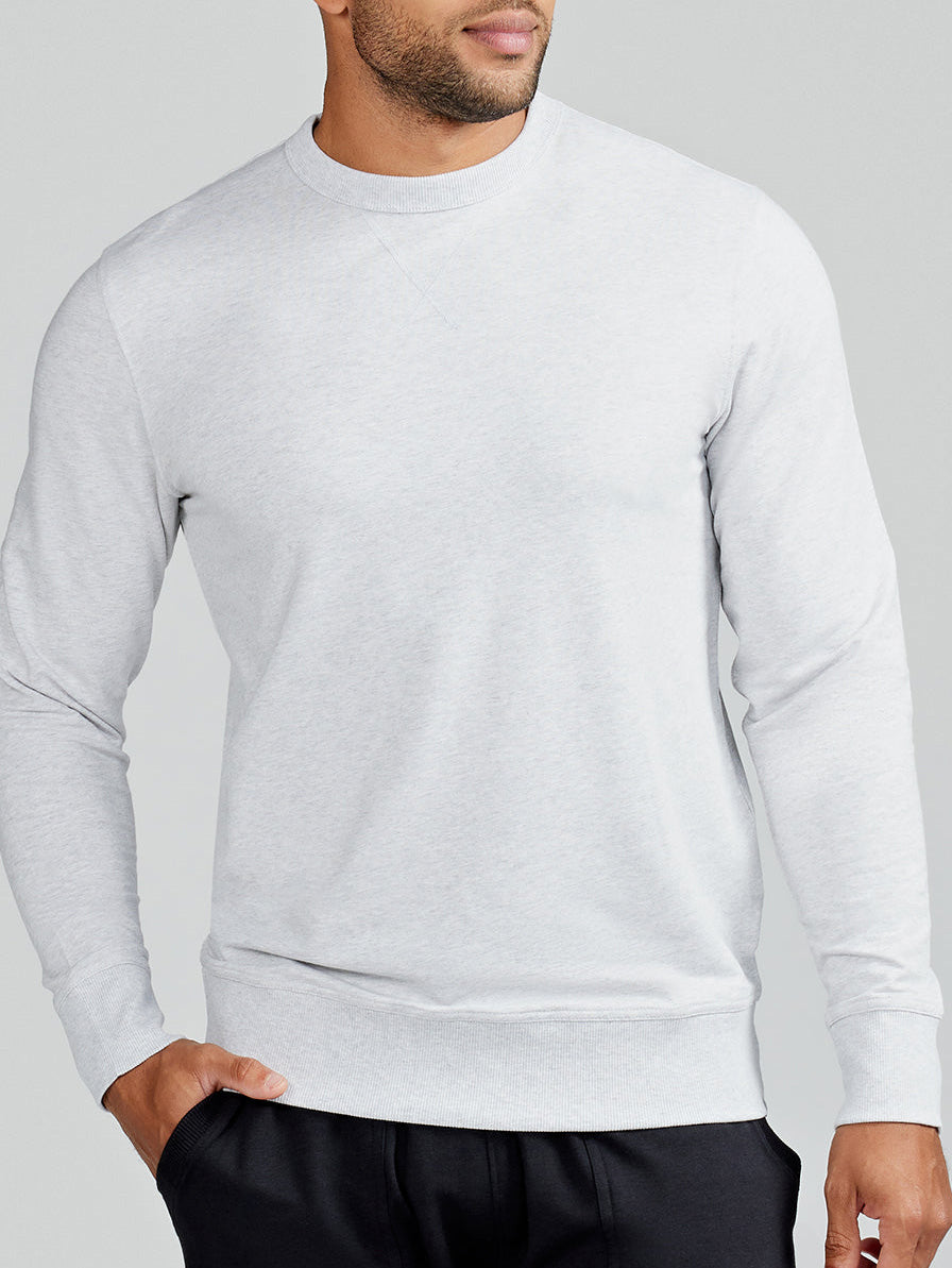 Varsity French Terry Sweatshirt - tasc Performance (LightHeatherGray)