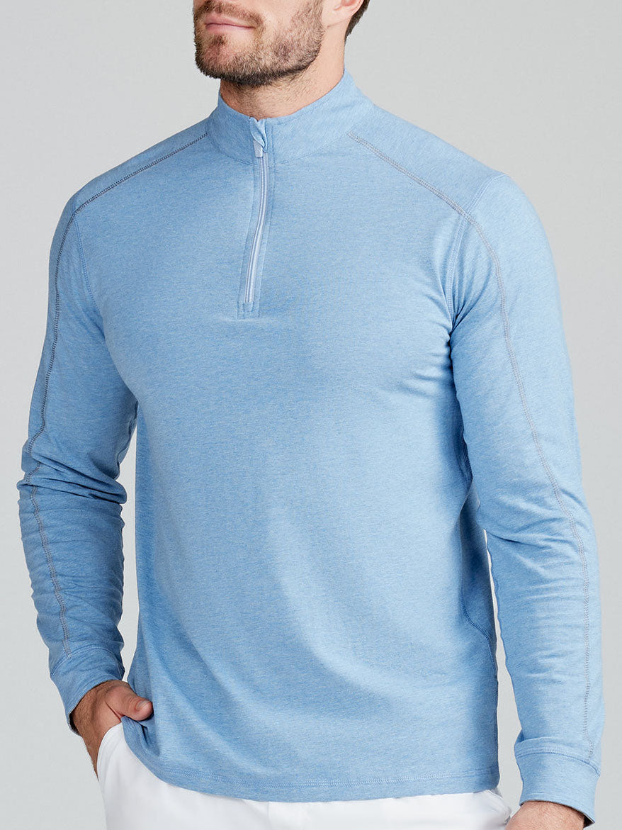 Carrollton 1/4 Zip - tasc Performance (ChambrayHeather)