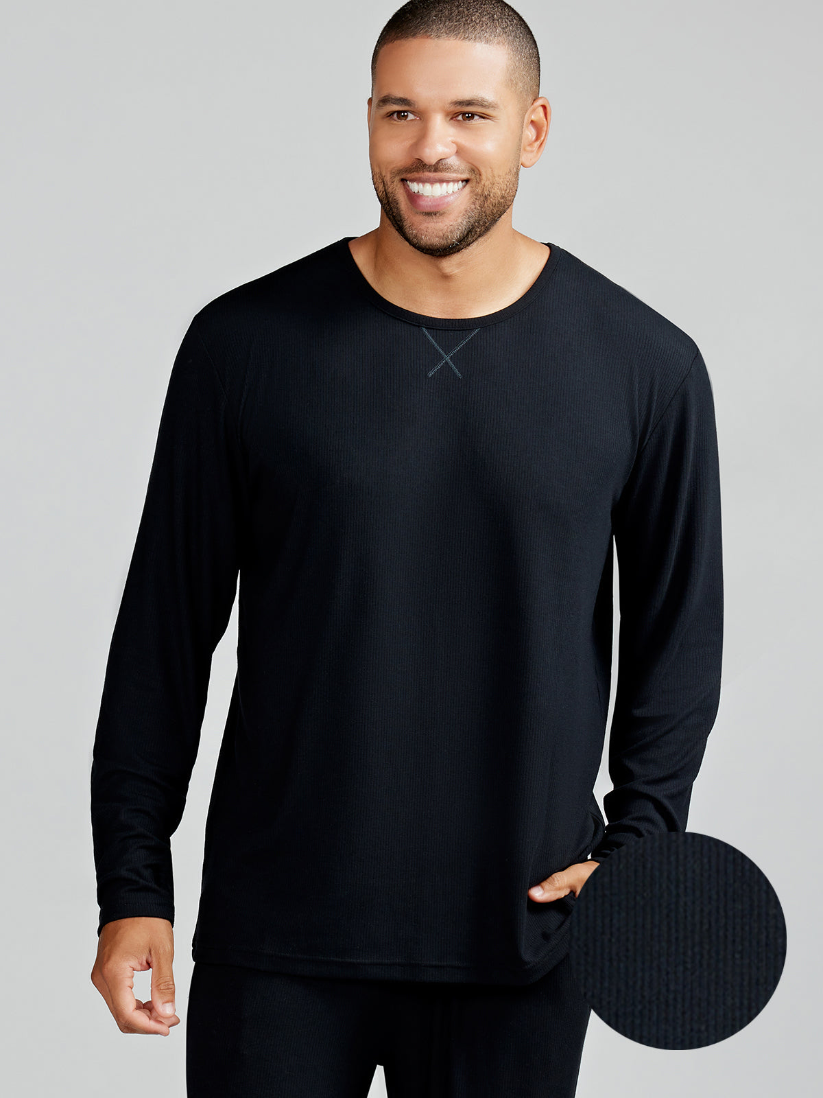 MicroLuxe Rib Long Sleeve - tasc Performance (Black)