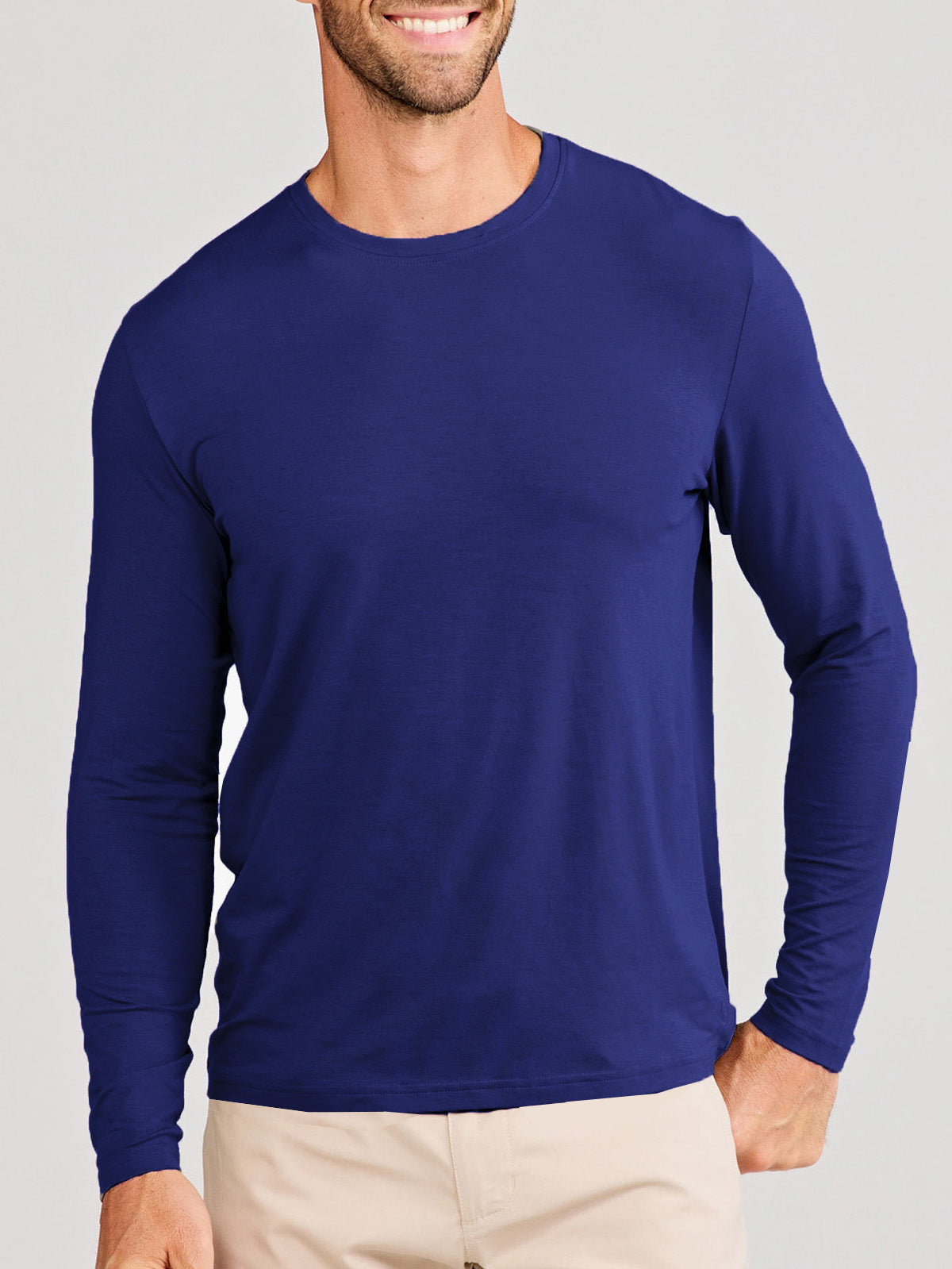 Pimaluxe Long Sleeve T-Shirt tasc Performance (MarineBlue)