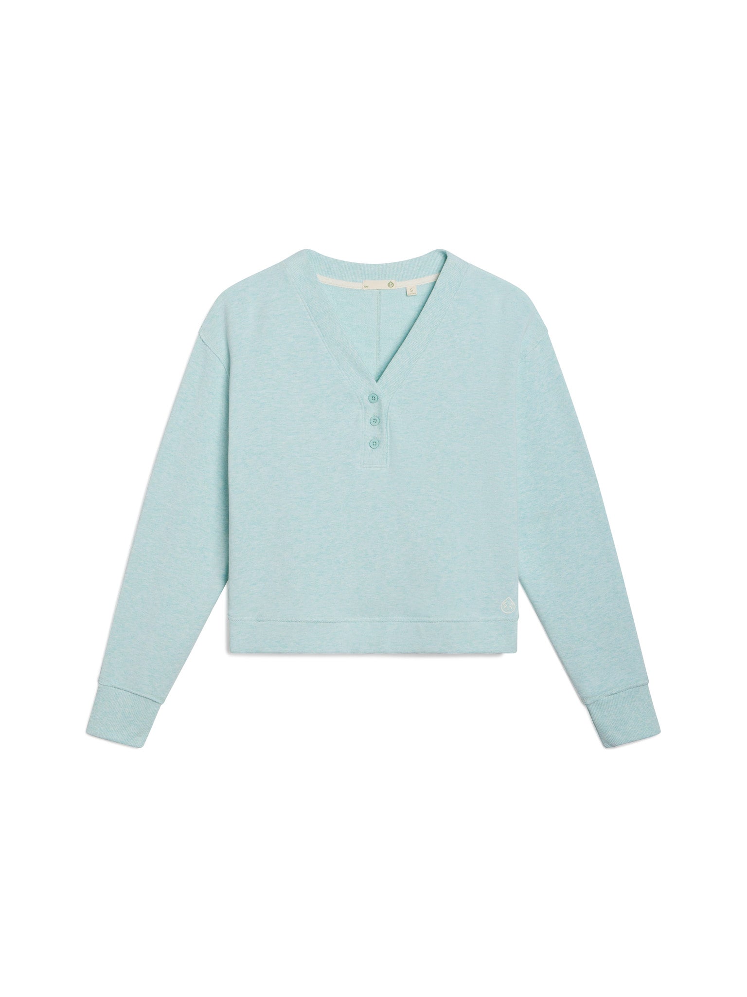 Sweatshirt henley clearance