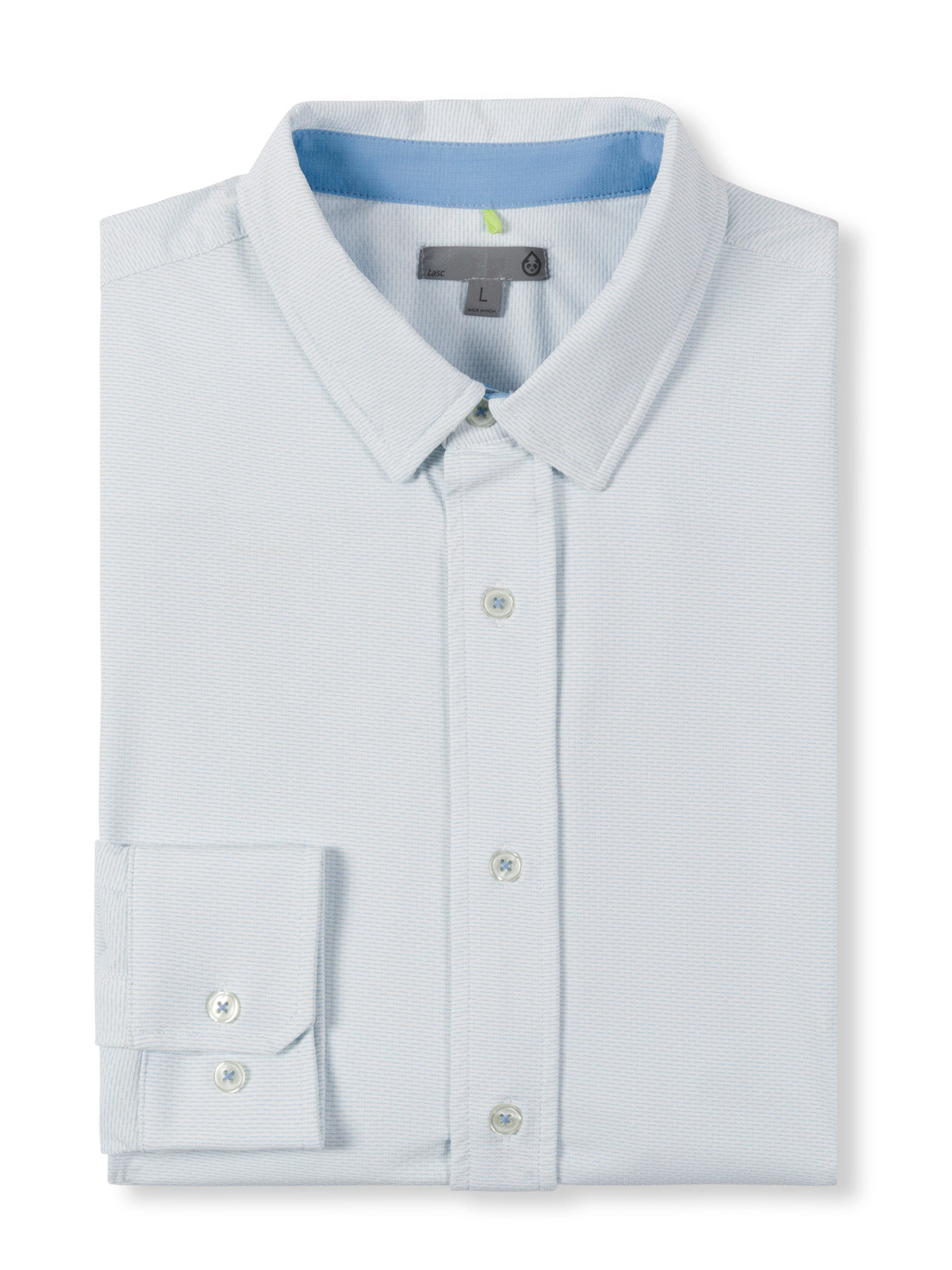 tasc performance Wayfarer Performance Knit Button Down (WhiteDashOxford)