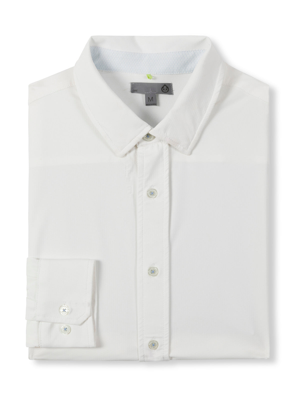 tasc performance Wayfarer Performance Knit Button Down (WhiteDiamondOxford)