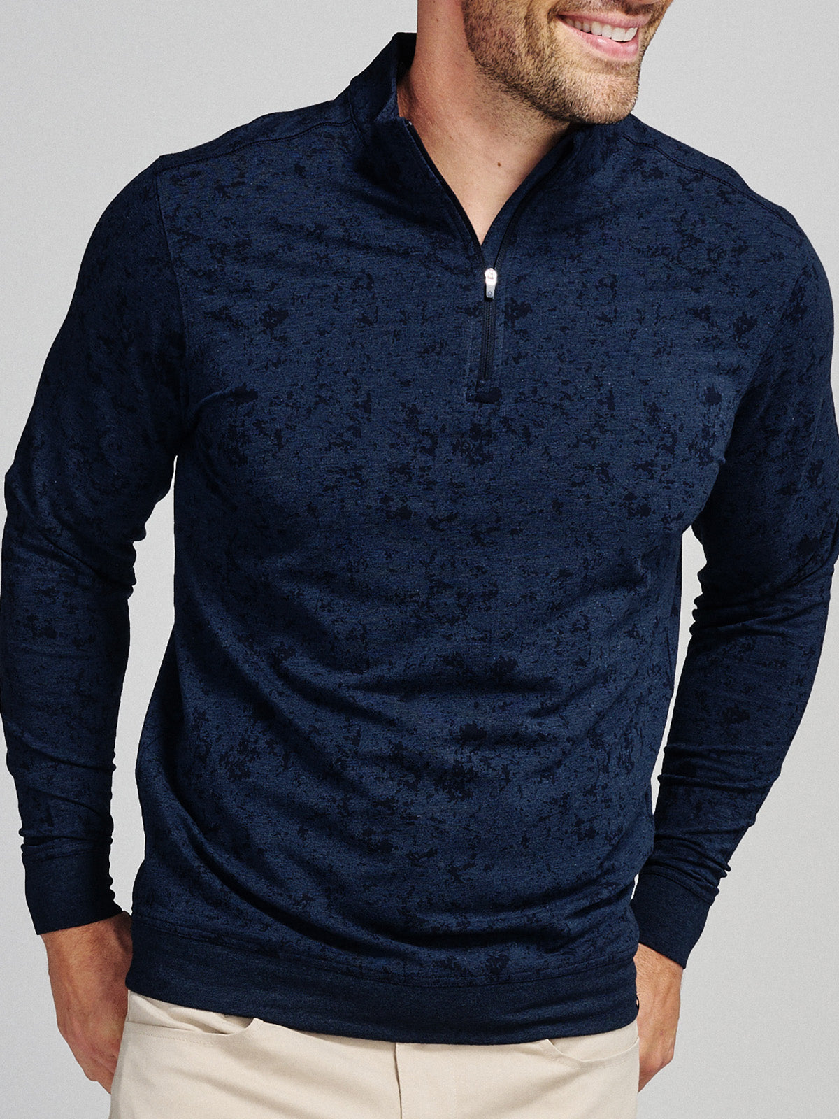 Cloud Golf Quarter Zip - tasc Performance (NavyTexture)