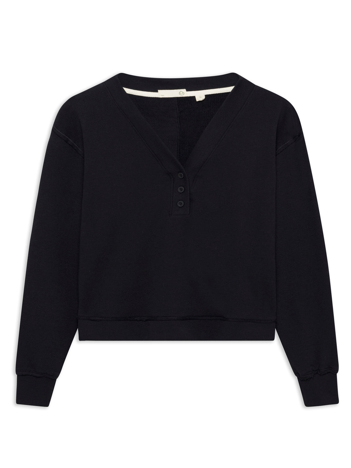 Varsity Henley Sweatshirt - tasc Performance (Black)