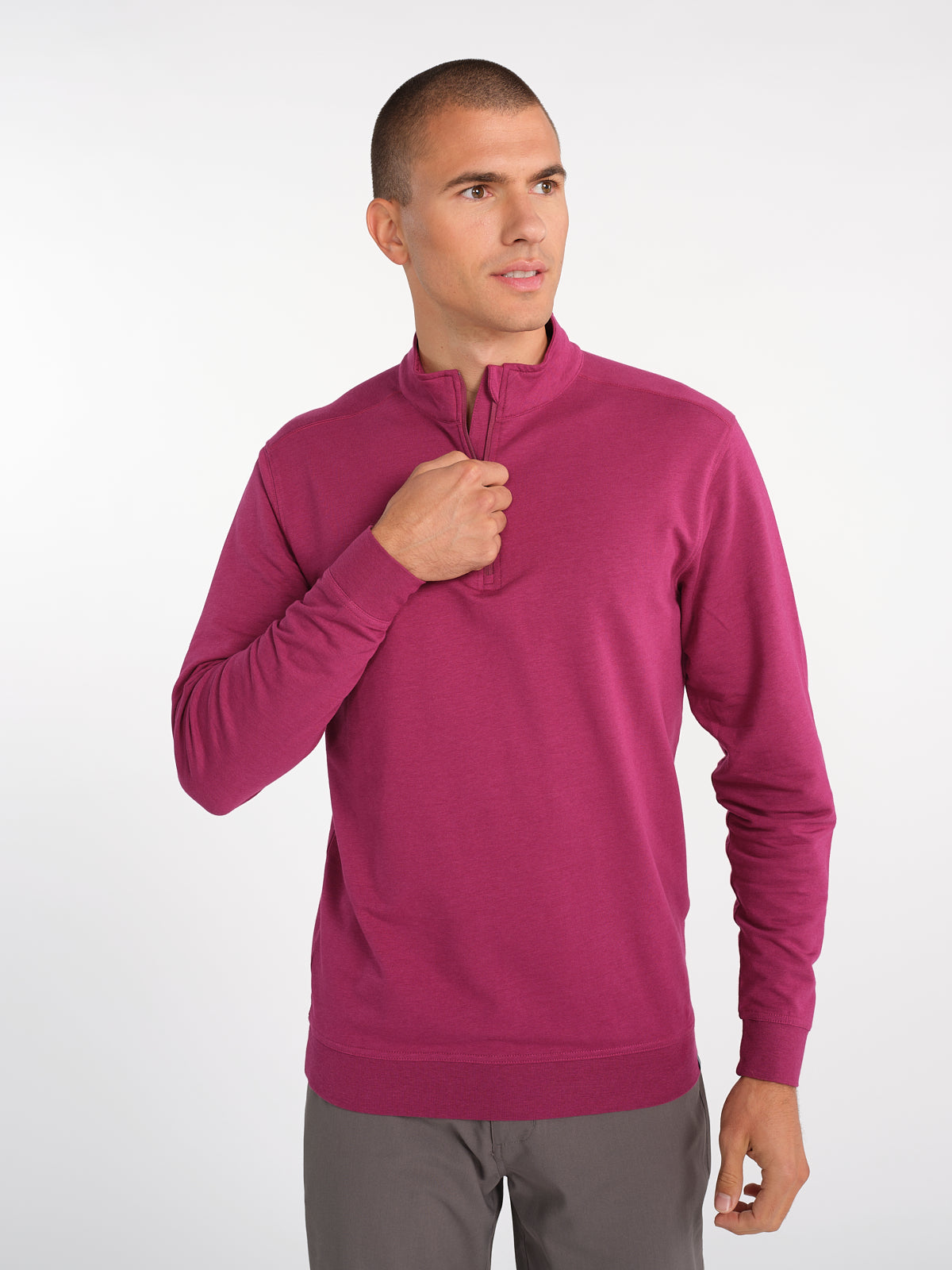 Under armour men's sweaterfleece snap mock hot sale golf pullover