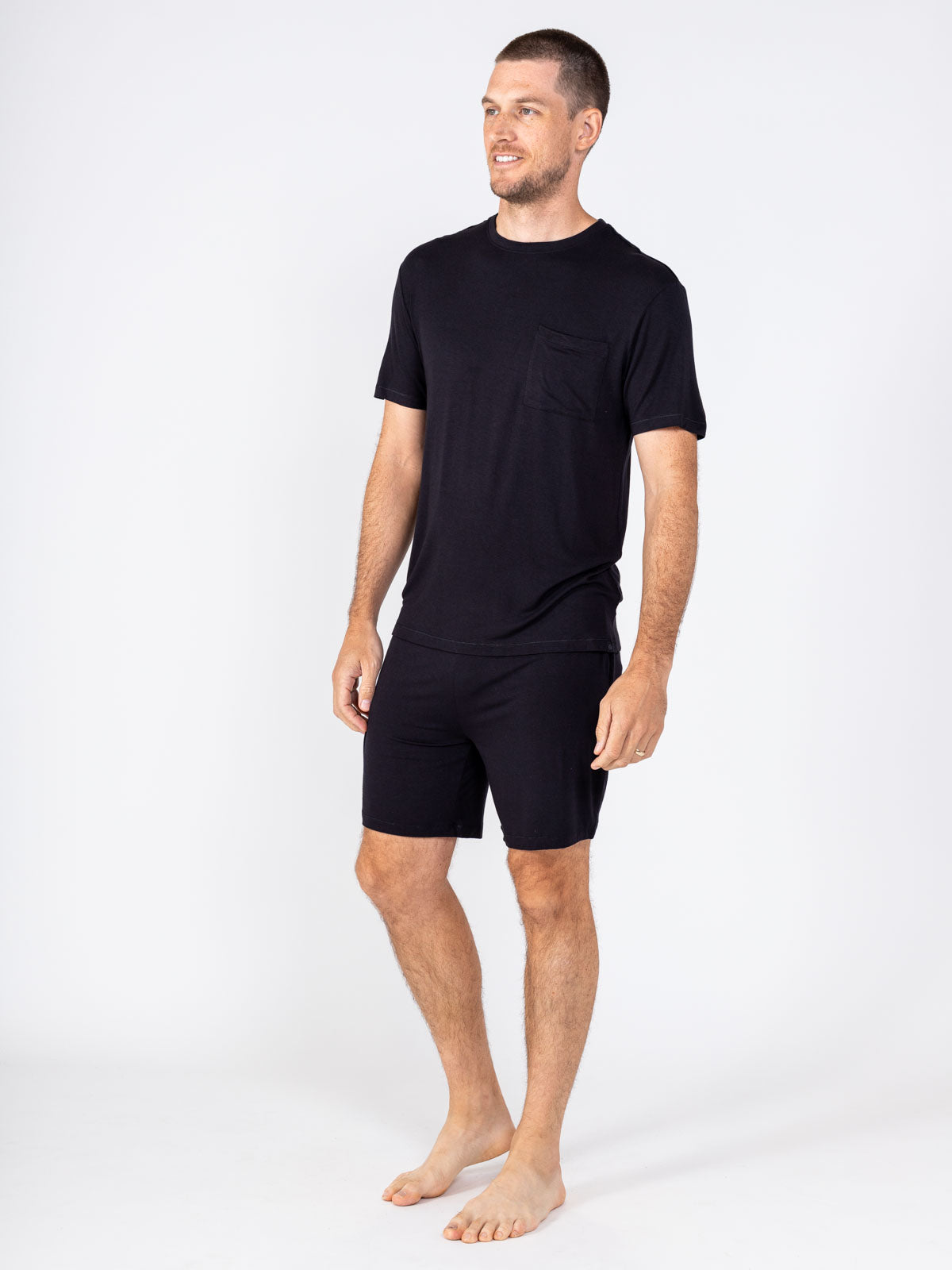 Mens silk hot sale sleep shorts