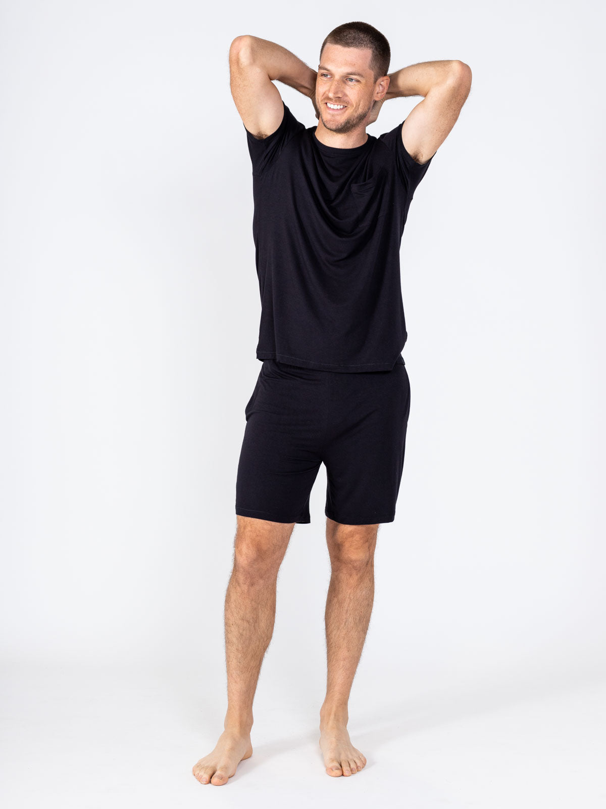 Mens sleep shorts discount silk